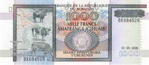 Burundi p39d 1000 Francs 2006